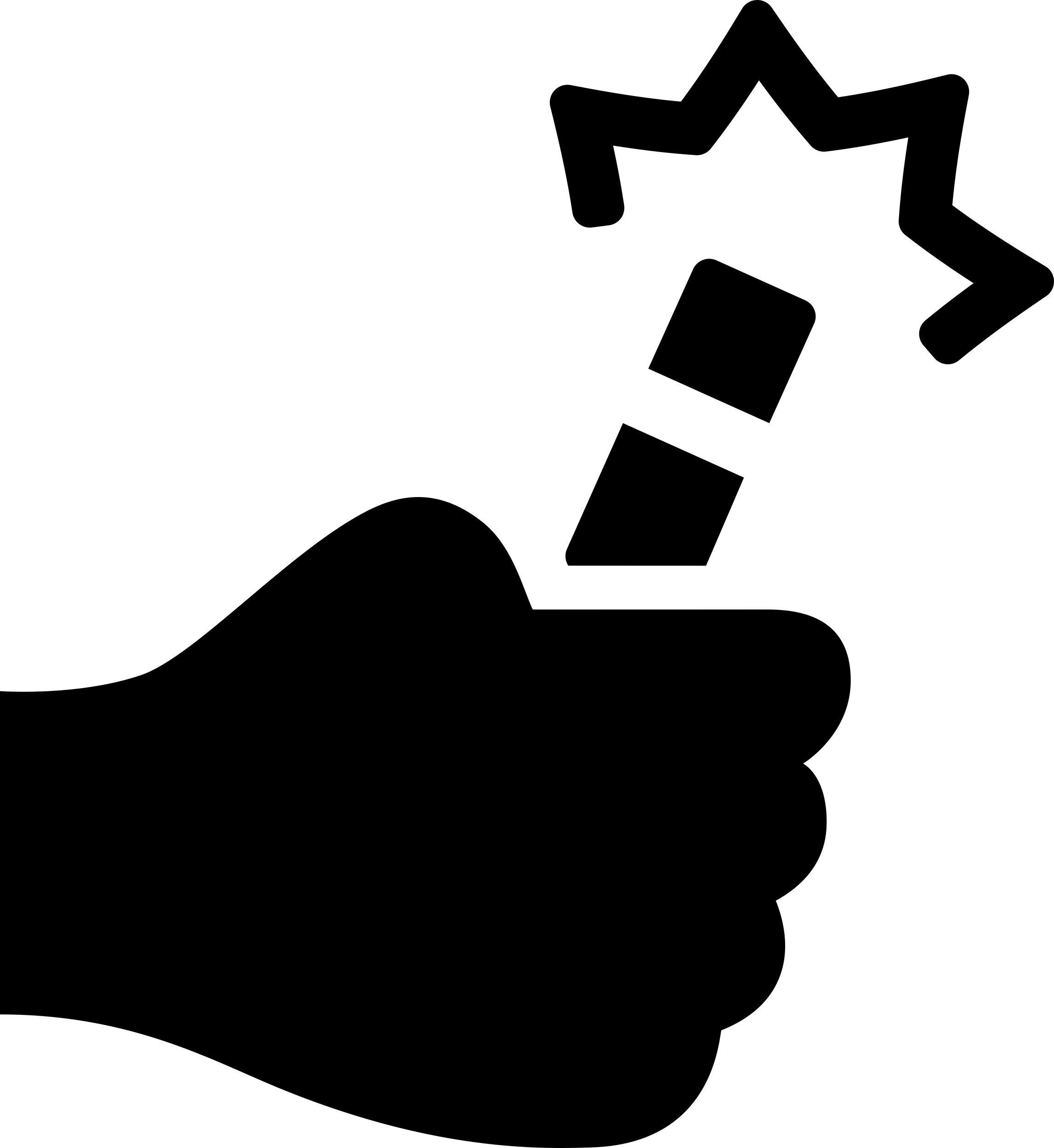 Hand Holding Up A Wand Line Art Illustration Svg Free Vectors